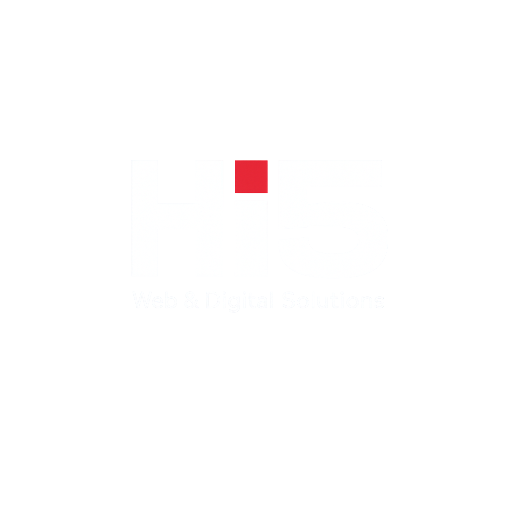 HI5 Solutions White Logo